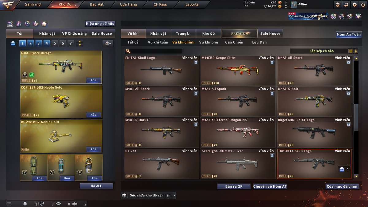 shop acc cf uy tin gia re